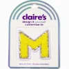 Yellow M Initial Stick-On Patch