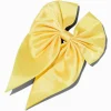 Yellow Satin Hair Bow Clip