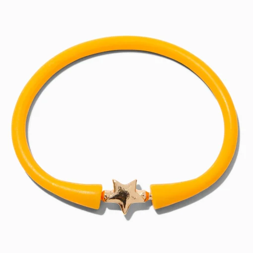 Yellow Star Silicone Bracelet