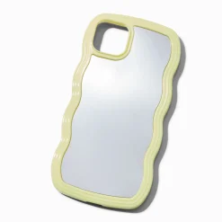 Yellow Trim Wavy Mirror Phone Case - Fits iPhone® 15 Plus