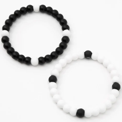 Yin Yang Fortune Stretch Bracelets - 2 Pack