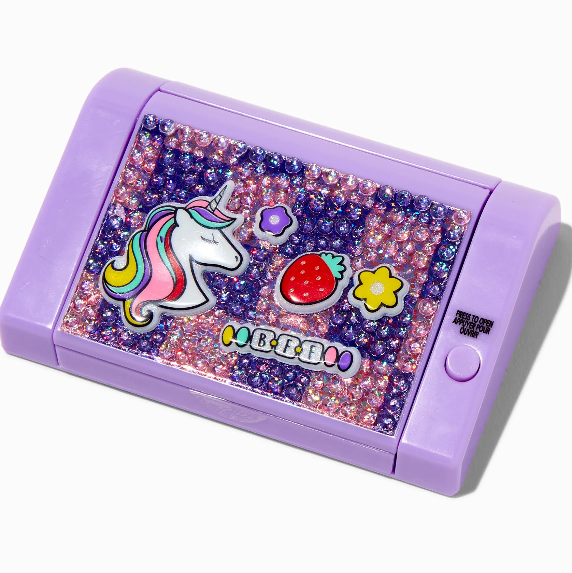 Y2K Unicorn Purple Bling Mechanical Lip Gloss Set